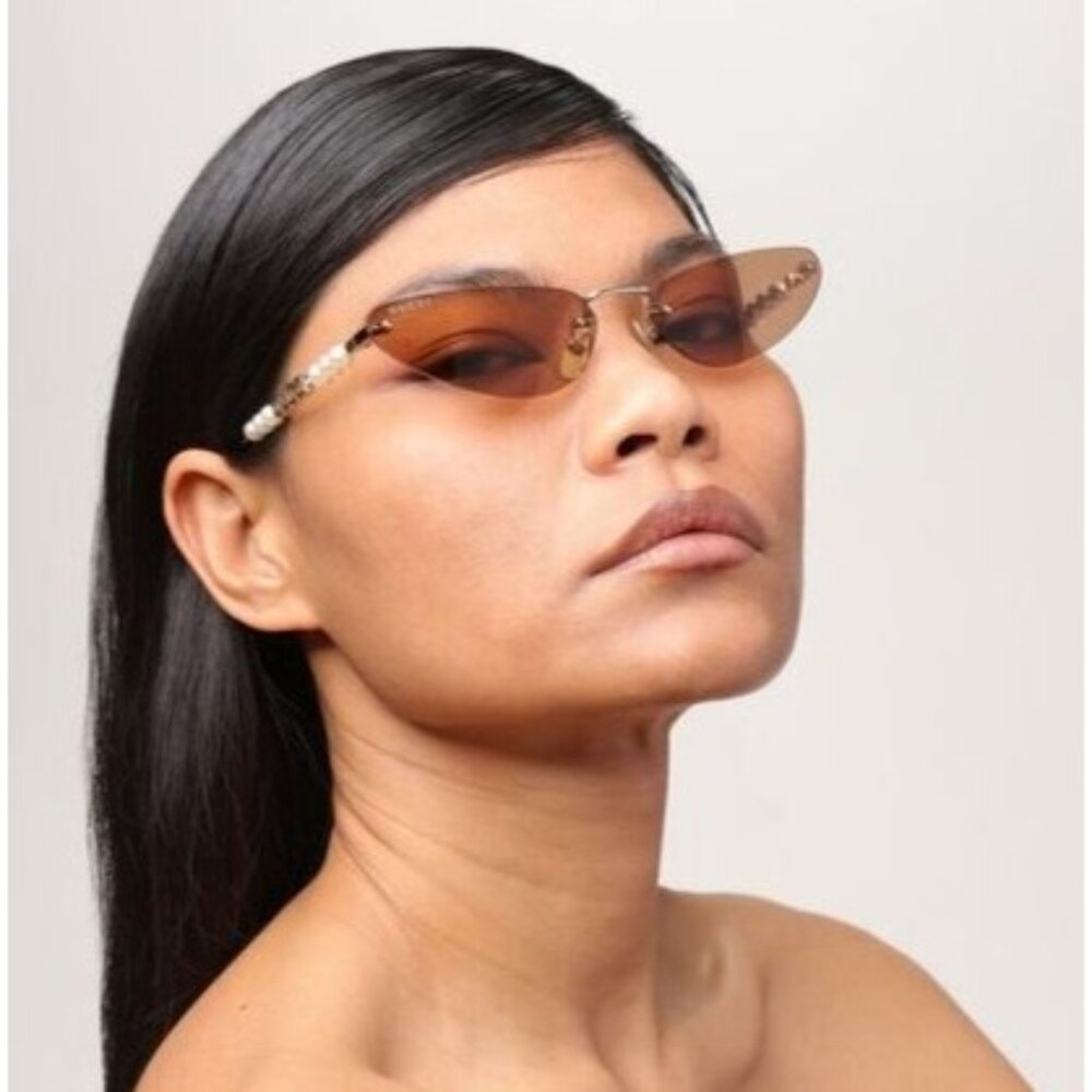 NEW GUCCI SUNGLASSES GOLD WOMEN CAT EYE EYEWEAR GUCCI GG1920S 003